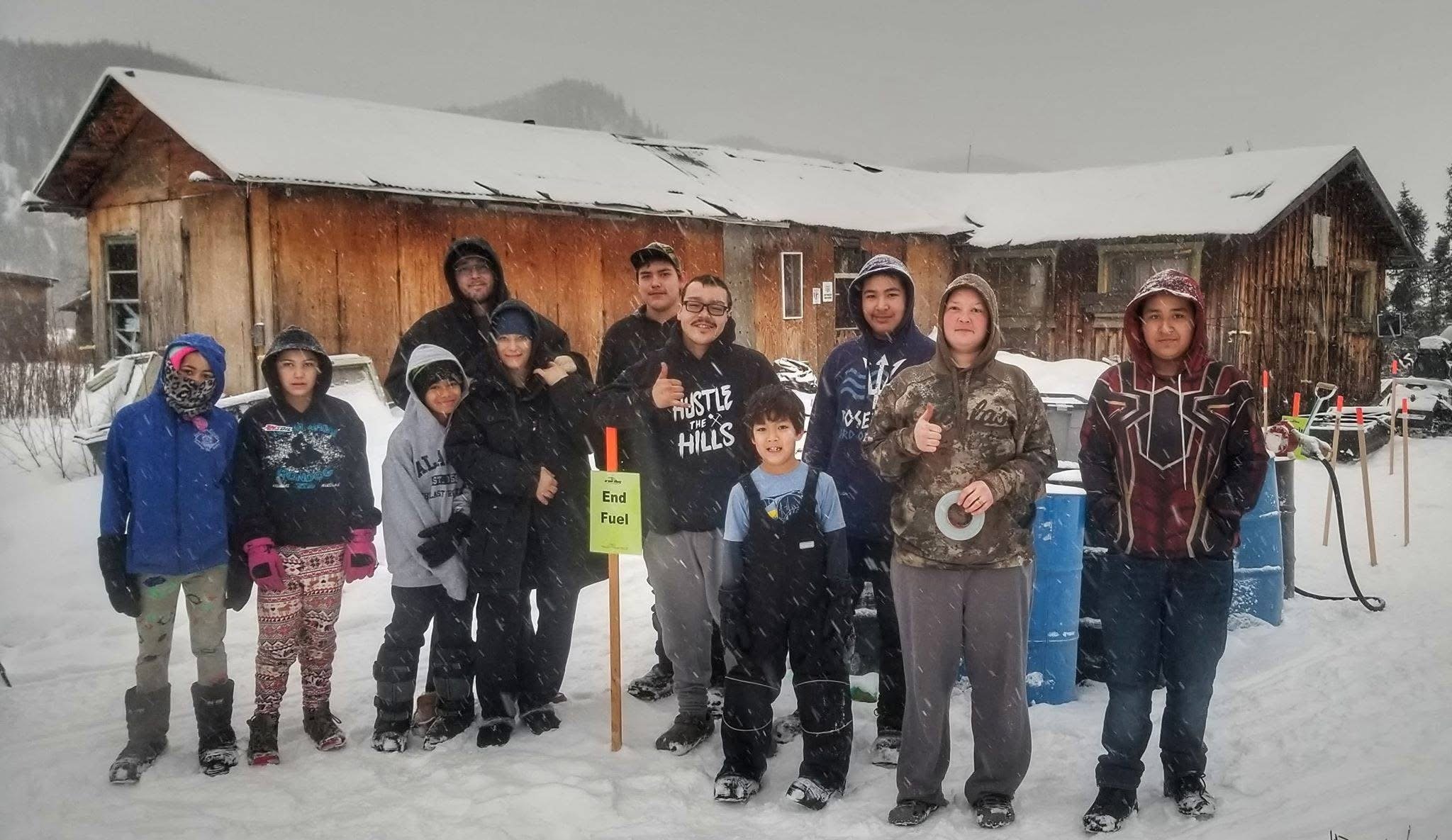 Ophir in 2019 when Tamara Vanderpool staffed the checkpoint (after Chris Woosley passed away) with help from school kids from Takotna. Woosley began working the checkpoint as a teenager just like the kids in this photo. PC Tamara Vanderpool