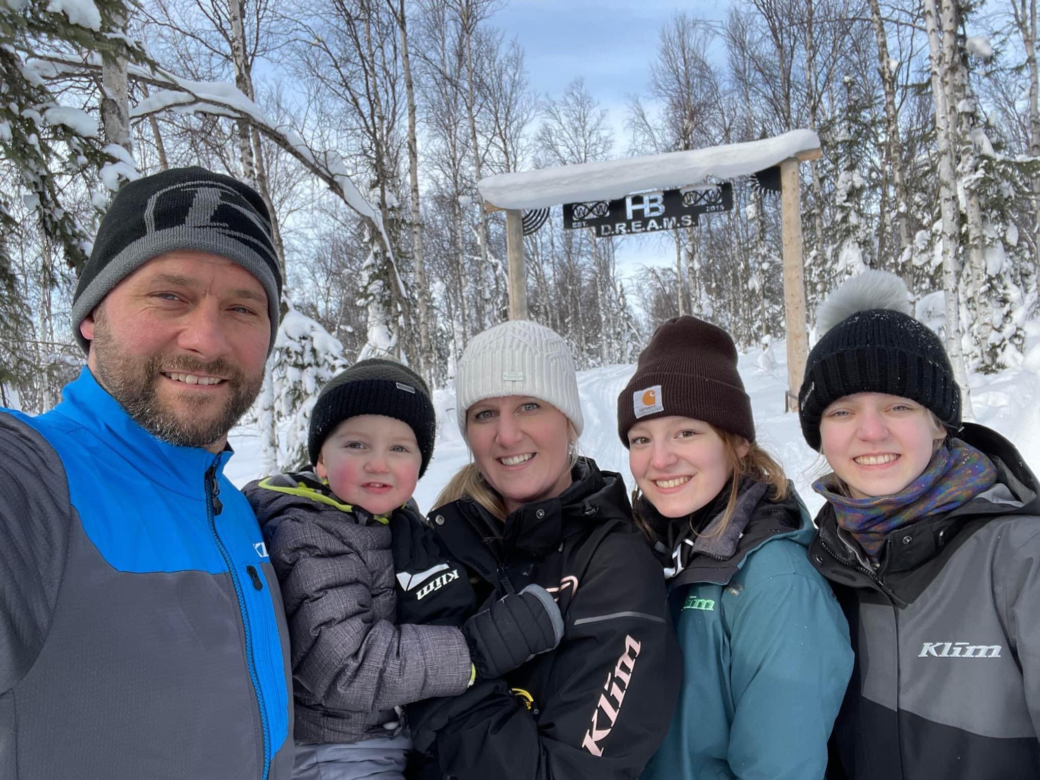 Roger Brown and family enjoying much-deserved family time.