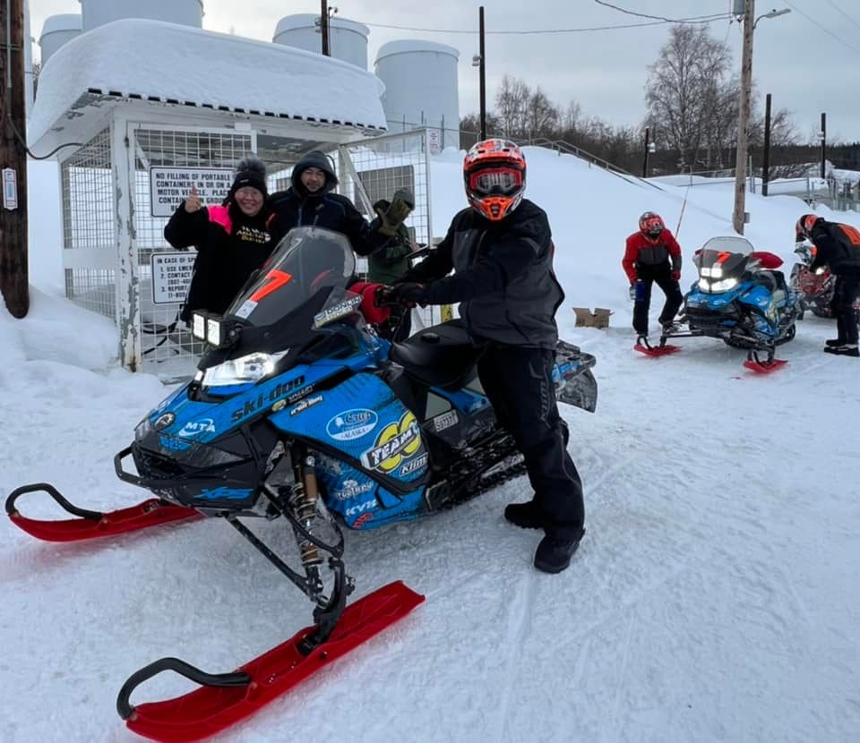 Team 7 arrives in Ruby. Team 7 are the current leaders as of Sunday evening. Courtesy Melissa Captain