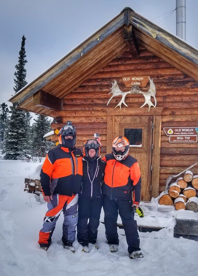 Kim Bergeron with Expedition Class teammates Rebecca Charles and Dennis Falldorf in 2019. Photo credit: Rebecca Charles