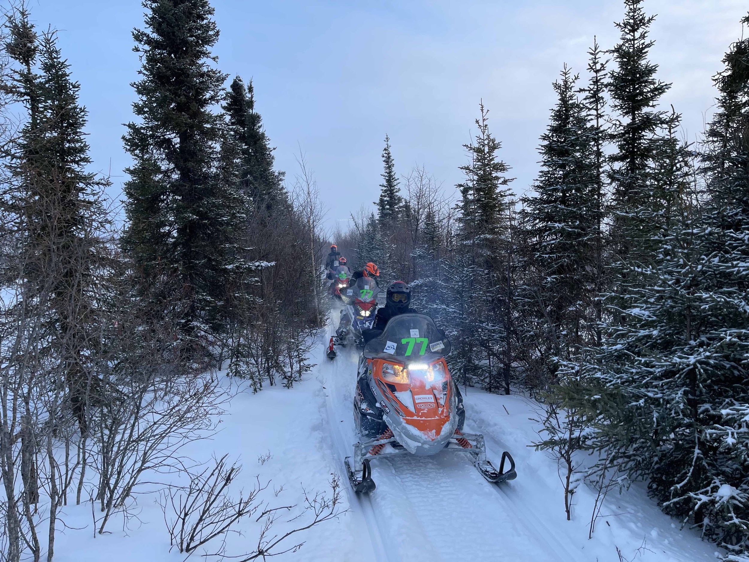 Ambassador Team 77 makes their way from McGrath to Galena. Courtesy Roger Brown