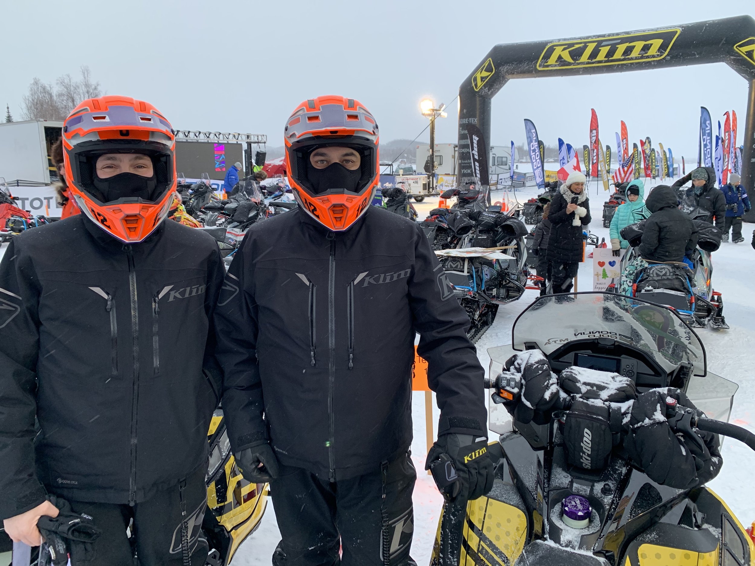 Team 12 Doug Wicken and Chris Collins of Kotzebue are
