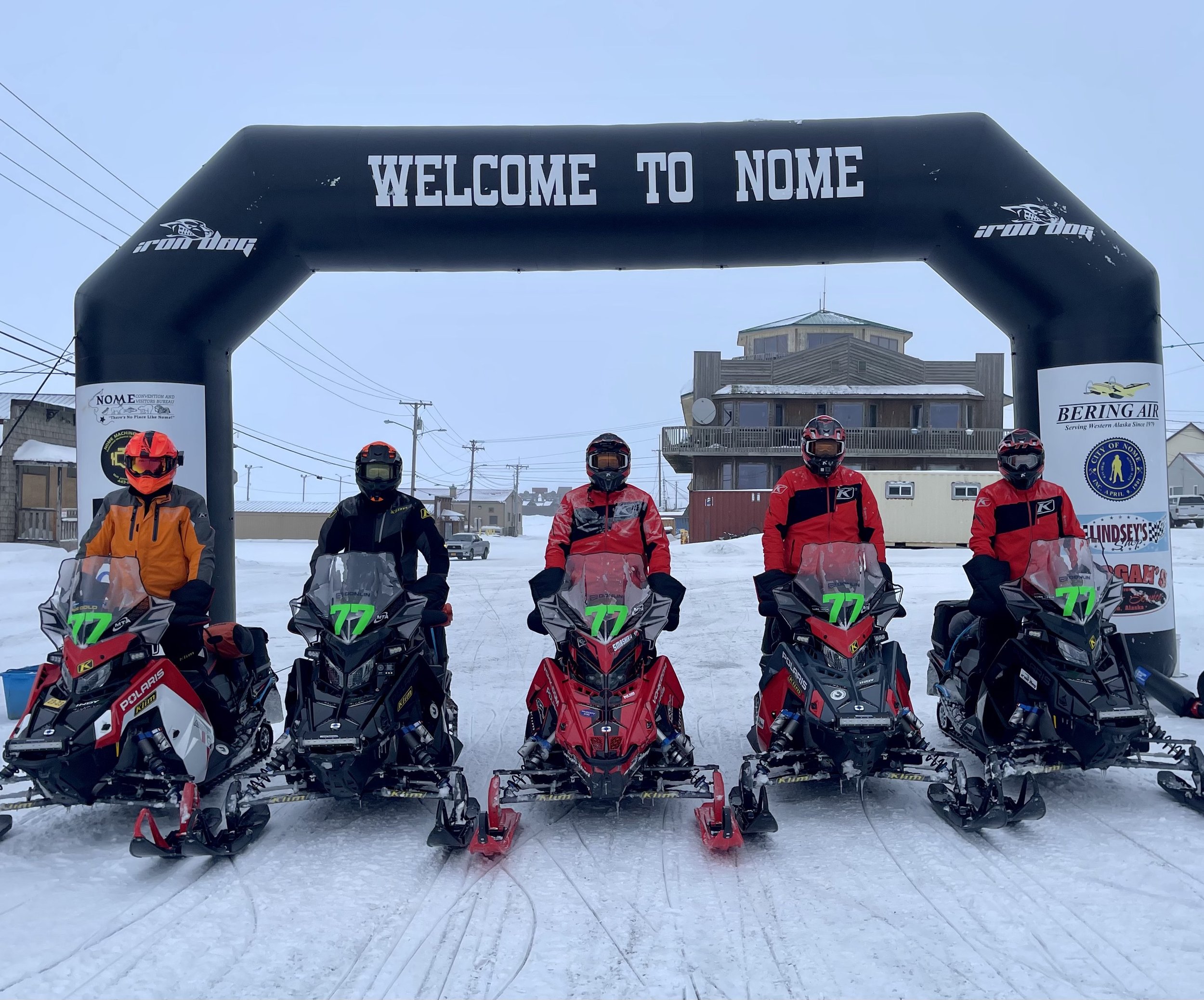 Ambassador Team 77 arrived in Nome Monday afternoon and will take part in community festivities tonight and Tuesday. Roger Brown photo